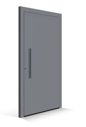 Porta d'ingresso Le Corbusier - Pannello porta: gris 59 - Modanatura maniglia: gris fonce 59
