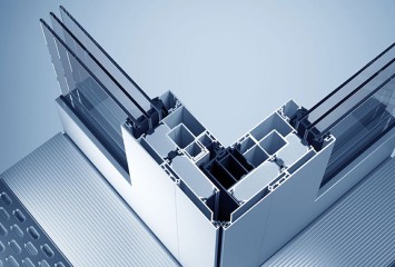 Schuifdeuren-terrassen Schuifdeur-heroal S 77 SL Detailaanzicht doorsnede